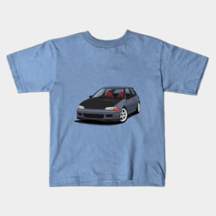 Civic EG hatch grey Kids T-Shirt